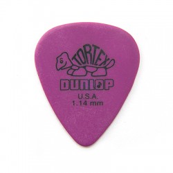 Dunlop 418P1.14 Tortex Standard 1.14mm Purple Guitar Picks 12-Pack