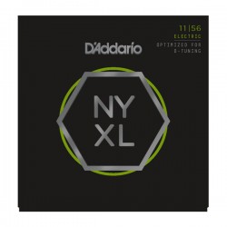 D'Addario NYXL1156 Nickel Wound, Medium Top/Extra-Heavy Bottom, 11-56