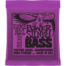 Ernie Ball 2831 Power Slinky Roundwound Bass Strings, 55-110