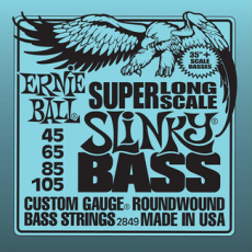 Ernie Ball 2849 Hybrid Slinky Bass Strings Super Long Scale, 45-105