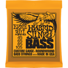 Ernie Ball 2833 Hybrid Slinky Roundwound Bass Strings, 45-105