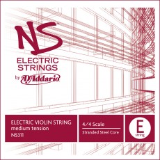 D'Addario NS Electric Violin Single E String, 4/4 Scale, Med Tension