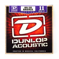 Dunlop DAB1152 Medium Light 80/20 Bronze Acoustic, 11-52