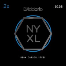 D'Addario NYXL 2-Pack Plain Steels .0105