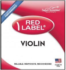 Super Sensitive Red Label 2101 Violin String Set, 1/16