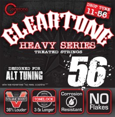 Cleartone 9456 Heavy Series NPS Electric Strings, Drop D, 11-56