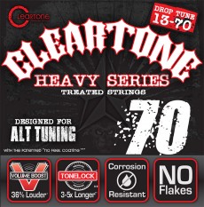 Cleartone 9470 Heavy Series NPS Electric Strings, Drop C, 13-70