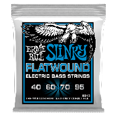 Ernie Ball 2815 Extra Slinky Flatwound Electric Bass Strings, 40-95