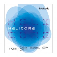 D'Addario H310 4/4M Helicore Violin String Set, 4/4 Scale, Medium