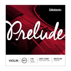 D'Addario J810 1/16M Prelude Violin String Set, 1/16 Scale, Medium