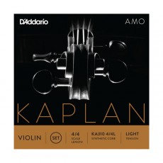 D'Addario Kaplan Amo Violin String Set, 4/4 Scale, Light Tension