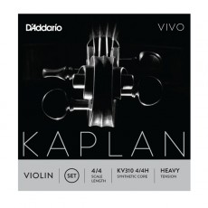 D'Addario KV310 4/4H Kaplan Vivo Violin String Set, 4/4 Scale, Heavy