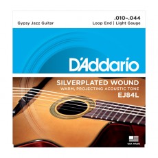 D'Addario EJ84L Gypsy Jazz, Loop End, Light, 10-44