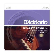 D'Addario EJ87C Titanium Ukulele, Concert