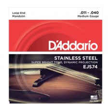 D'Addario EJS74 Mandolin Strings, Stainless Steel, 11-40