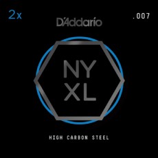 D'Addario NYXL 2-Pack Plain Steels .007