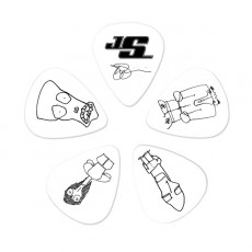 D'Addario 1CWH6-10JS Joe Satriani Guitar Picks, White, 10 pack, Heavy