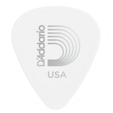 D'Addario 1CWH4-10 White-Color Celluloid Guitar Picks, 10 pack, Medium