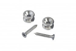 Planet Waves PWEP202 Solid Brass End Pins - Chrome (Pair)