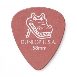 Dunlop 417R.58 Gator Grip Guitar Picks, .58mm, 72 pack