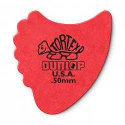 Dunlop 414R.50 Tortex Fin Picks, .50mm, 72 pack