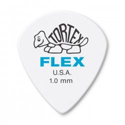Dunlop 468P1.0 Tortex Flex Jazz III Guitar Picks, 1.0mm, 12 pack