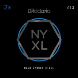 D'Addario NYXL 2-Pack Plain Steels .013