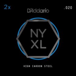 D'Addario NYXL 2-Pack Plain Steels .020