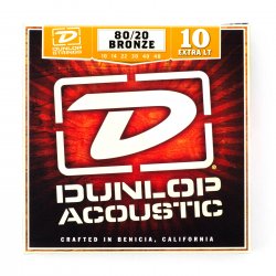 Dunlop DAB1048 Extra Light 80/20 Bronze Acoustic, 10-48