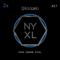 D'Addario NYXL 2-Pack Plain Steels .017