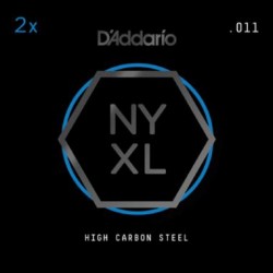 D'Addario NYXL 2-Pack Plain Steels .011