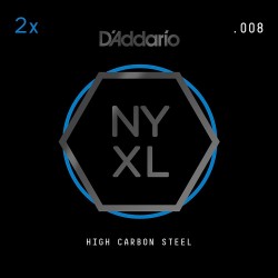 D'Addario NYXL 2-Pack Plain Steels .008