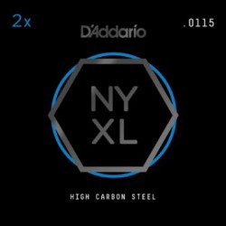 D'Addario NYXL 2-Pack Plain Steels .0115