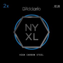 D'Addario NYXL 2-Pack Plain Steels .016