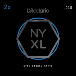 D'Addario NYXL 2-Pack Plain Steels .010