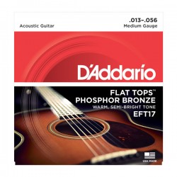 D'Addario EFT17 Flat Tops, Medium, 13-56