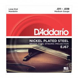 D'Addario EJ67 Nickel Mandolin Strings, Medium, 11-39