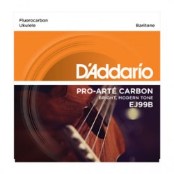 D'Addario EJ99B Pro-Arté Carbon Ukulele, Baritone