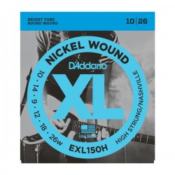 D'Addario EXL150H Nickel Wound, High-Strung/Nashville Tuning, 10-26
