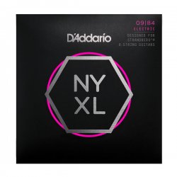 D'Addario NYXL0984SB, Nickel Wound, 8-String, Custom Light, 9-84