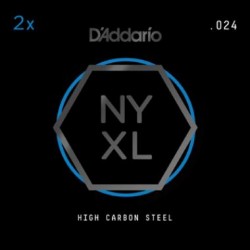 D'Addario NYXL 2-Pack Plain Steels .024
