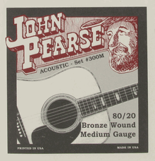 John Pearse 300M Acoustic 80/20 Bronze Medium, 13-56