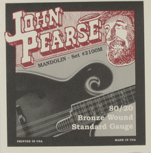 John Pearse 2100M Mandolin 80/20 Bronze Standard, .011 - .039