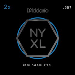 D'Addario NYXL 2-Pack Plain Steels .007