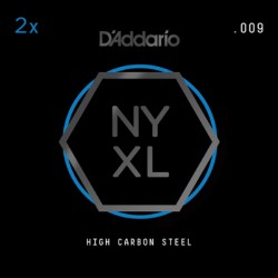 D'Addario NYXL 2-Pack Plain Steels .009