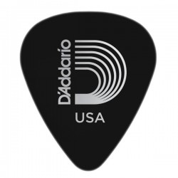 D'Addario 1CBK2-10 Black Celluloid Guitar Picks, 10 pack, Light