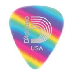 D'Addario 1CRB6-10 Rainbow Celluloid Guitar Picks, 10 pack, Heavy