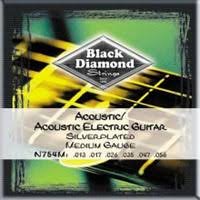 Black Diamond N754M Acoustic Silver Plated Wound, 13-56