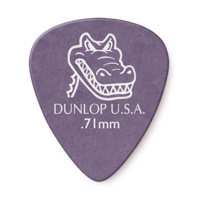 Dunlop 417P.71 Gator Grip Guitar Picks, .71mm, 12 pack