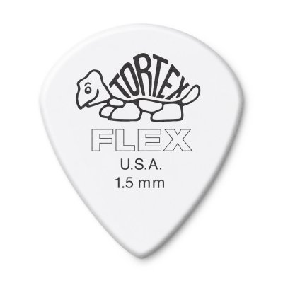 Dunlop 468R1.50 Tortex Flex Jazz III Guitar Picks, 1.50mm, 72 pack